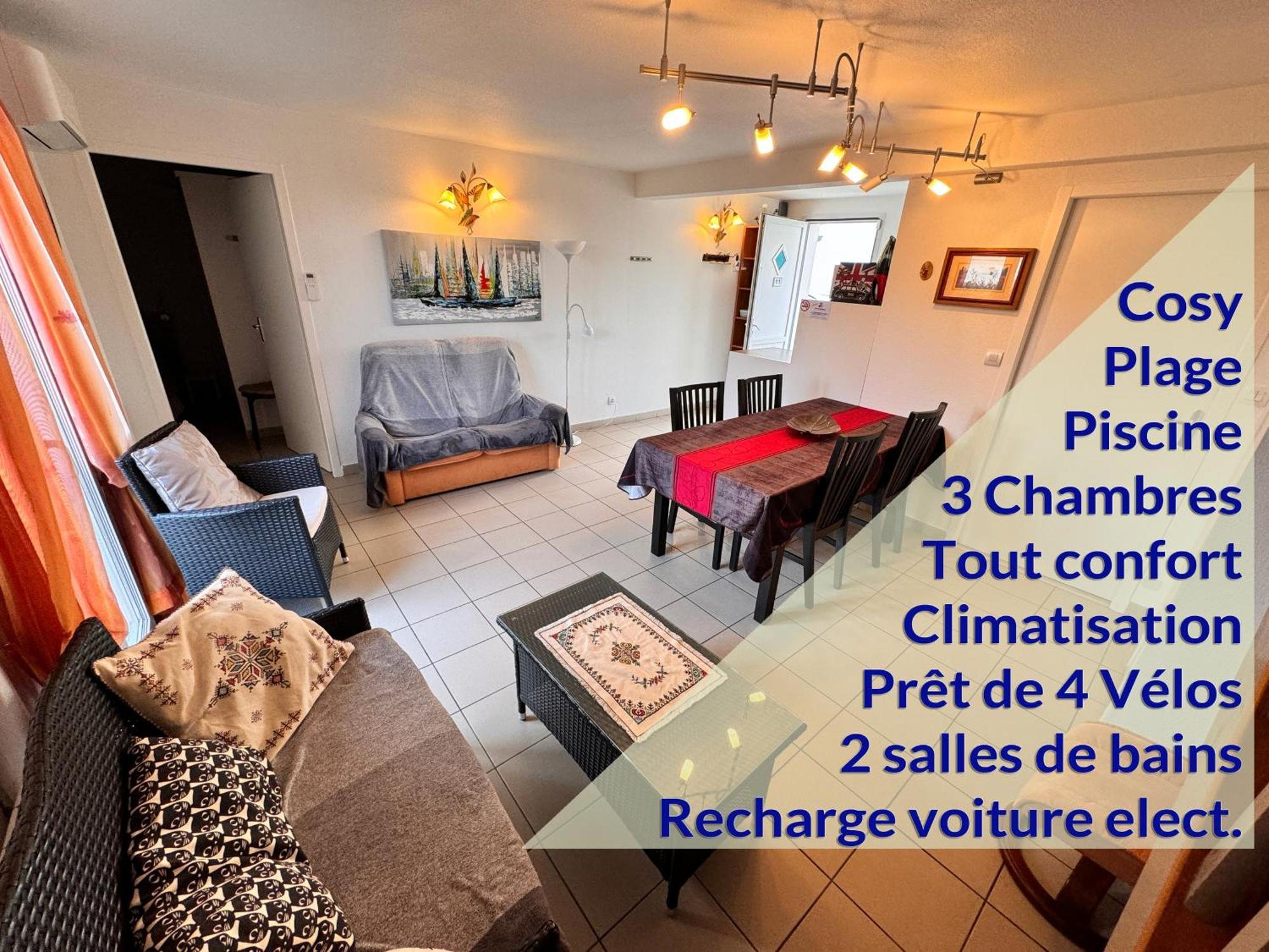 Les Amareyeurs - Ile D'oleron - Maison Classee 3 Etoiles Avec Piscine - Clim - Velos Holiday home Le Chateau-d'Oleron